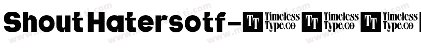 Shout Hatersotf字体转换